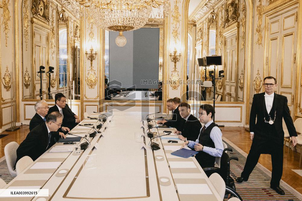 French President Meets Chinese Vice-Premier - Paris