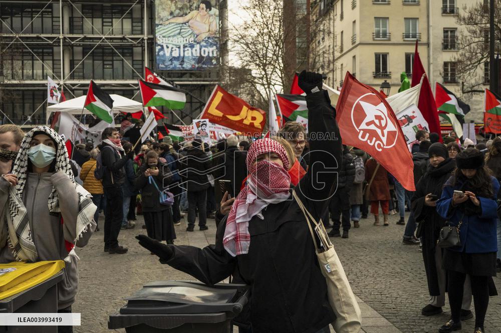 Demonstration For The Liberation Of Georges Abdallah - Paris