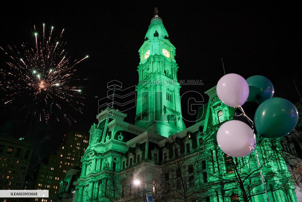 Philadelphia Eagles Fans Celebrate Super Bowl Win