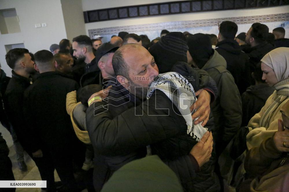 Released Palestinian Prisoners Arrive In Ramallah