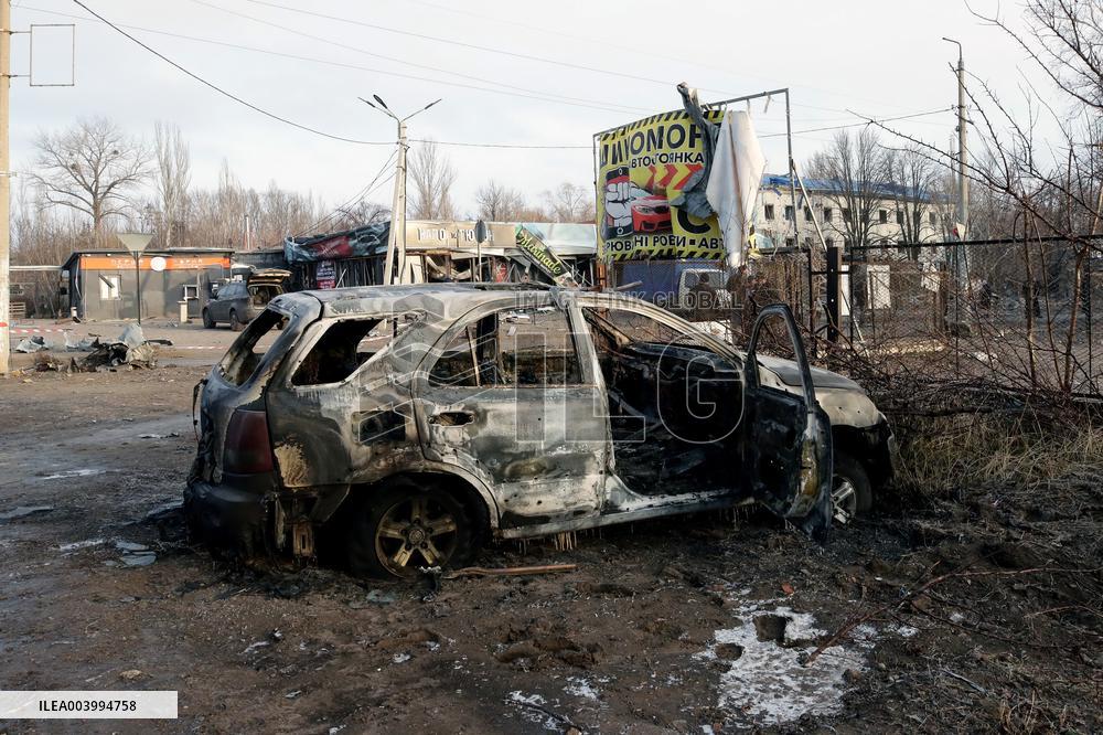 Russian troops launch 500kg bomb at Kramatorsk