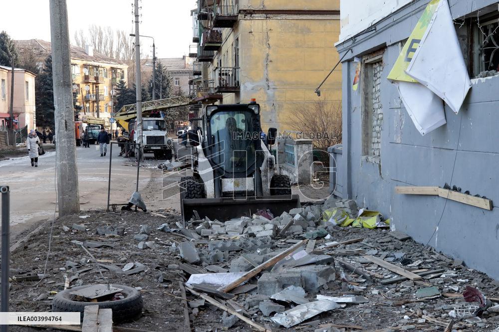 Russian troops launch 500kg bomb at Kramatorsk