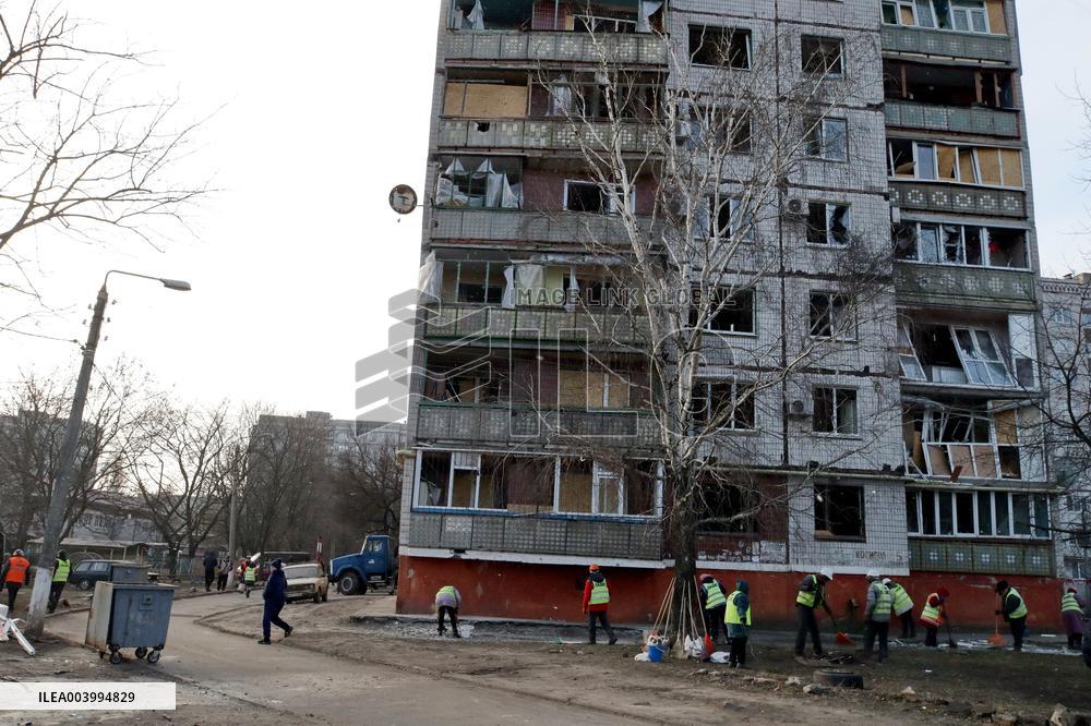 Russian troops launch 500kg bomb at Kramatorsk