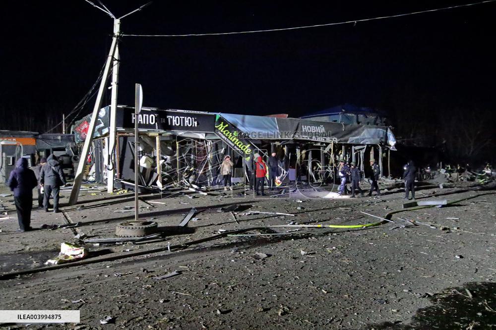 Russian troops launch 500kg bomb at Kramatorsk