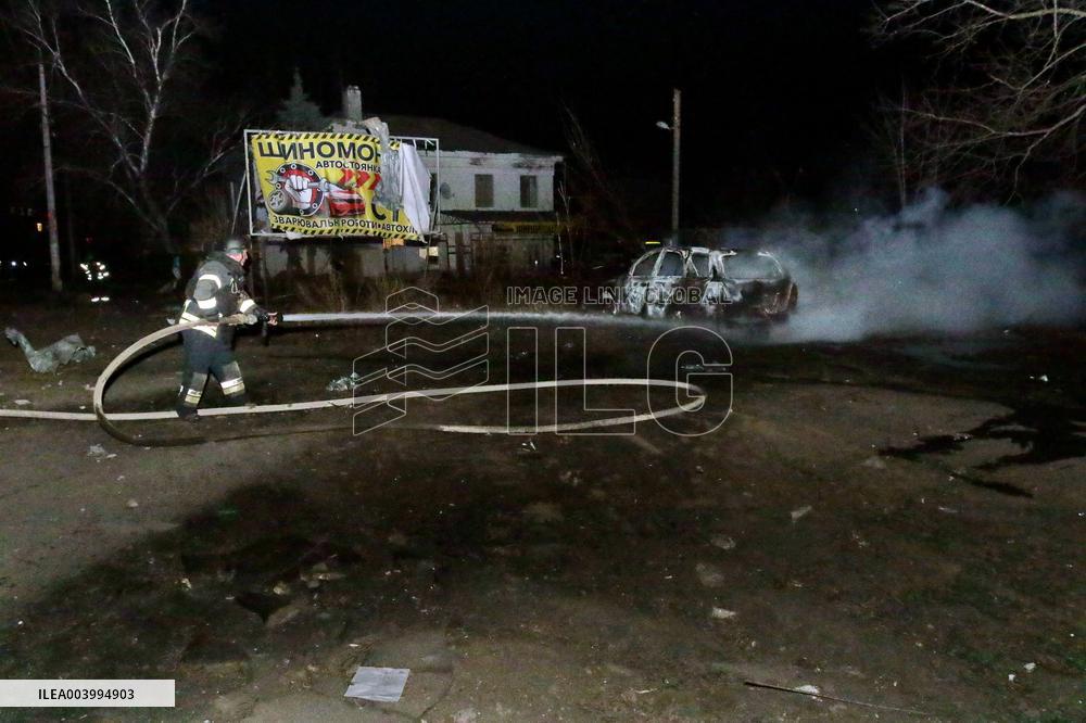 Russian troops launch 500kg bomb at Kramatorsk