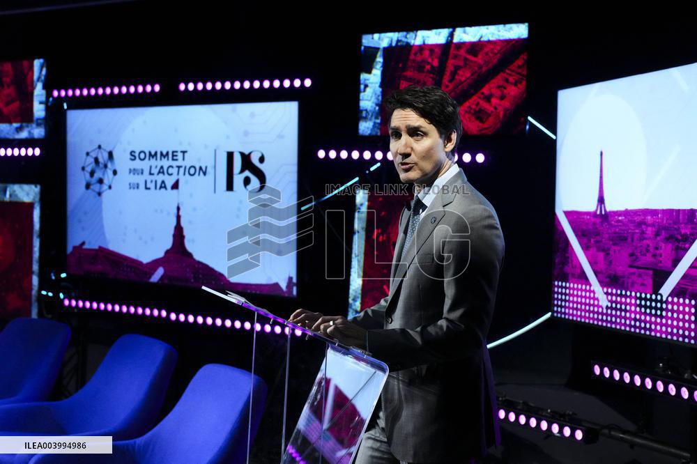 Trudeau Speaks at AI Action Summit in Paris