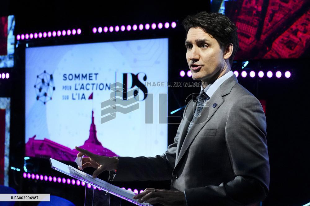 Trudeau Speaks at AI Action Summit in Paris