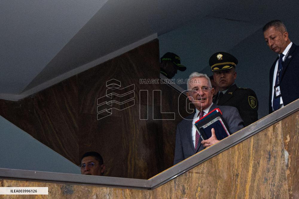 Former Colombian President Alvaro Uribe Velez Trial for Witness Manipualation