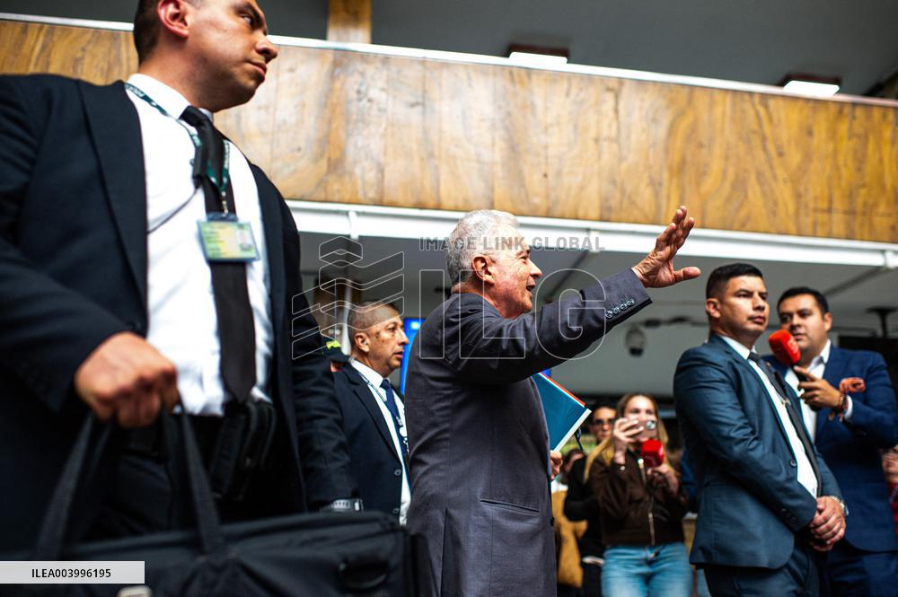 Former Colombian President Alvaro Uribe Velez Trial for Witness Manipualation