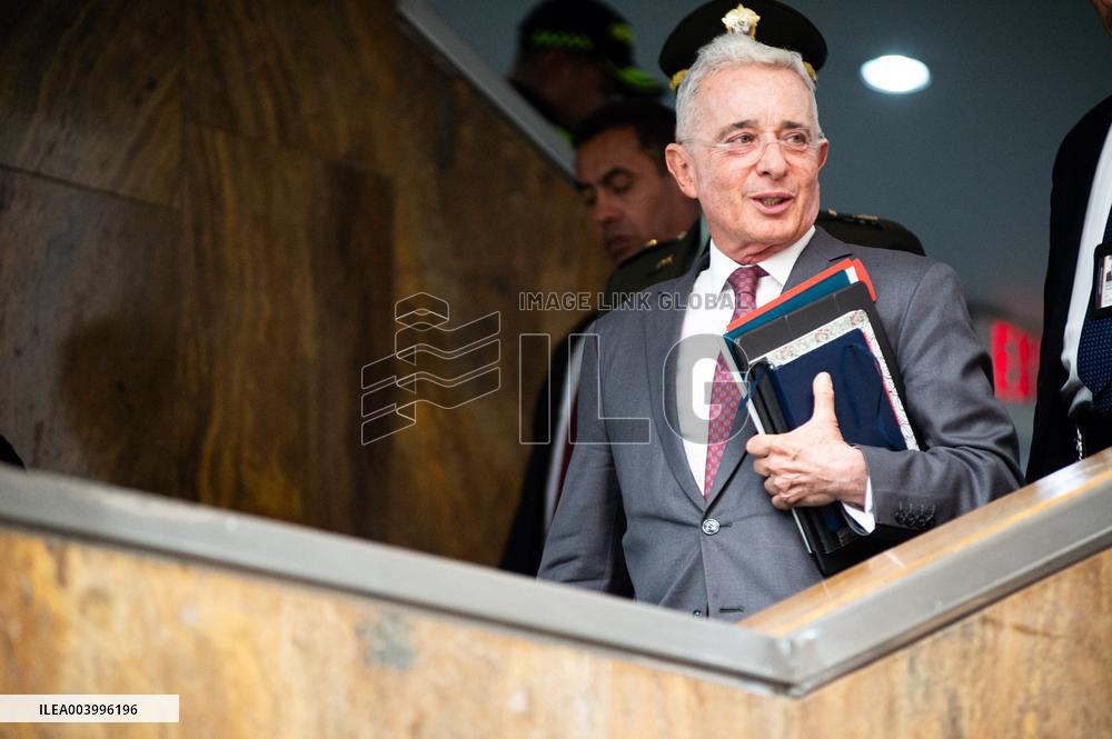 Former Colombian President Alvaro Uribe Velez Trial for Witness Manipualation
