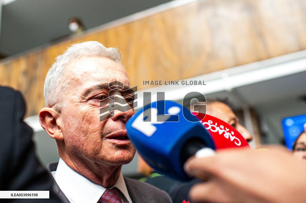Former Colombian President Alvaro Uribe Velez Trial for Witness Manipualation