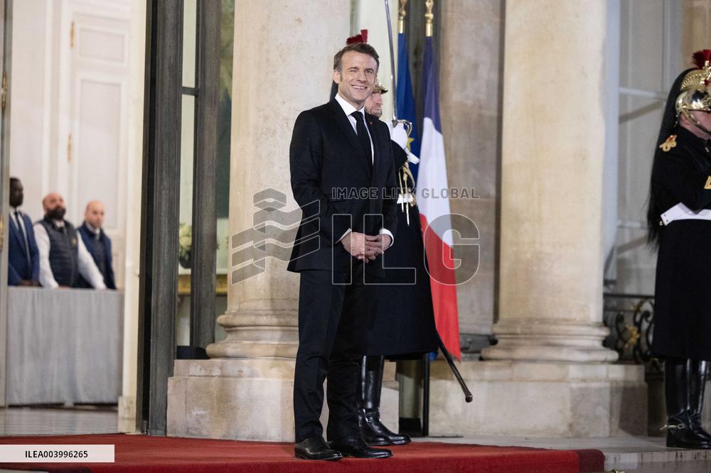 Emmanuel Macron welcomes Narendra Modi for a State Dinner at the Elysee during the AI Action Summit - Paris RL