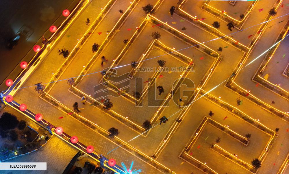 Nine-curved Yellow River Lantern Array in Handan
