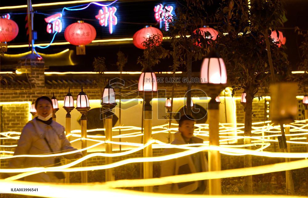 Nine-curved Yellow River Lantern Array in Handan