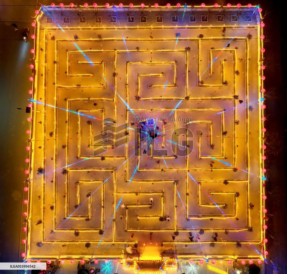 Nine-curved Yellow River Lantern Array in Handan