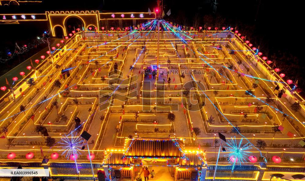 Nine-curved Yellow River Lantern Array in Handan