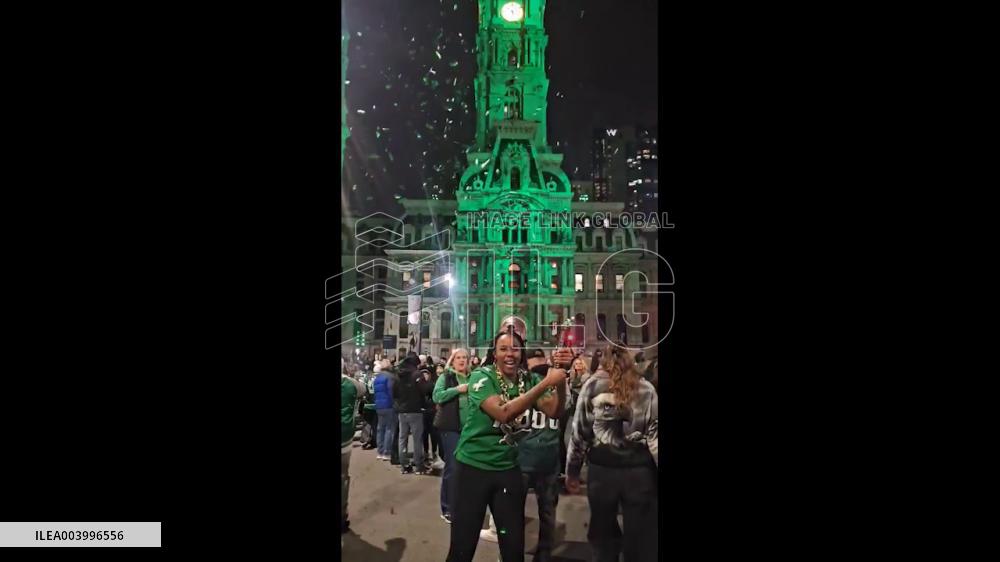 US: Eagles Fans Flock To Streets After Super Bowl LIX Win 6