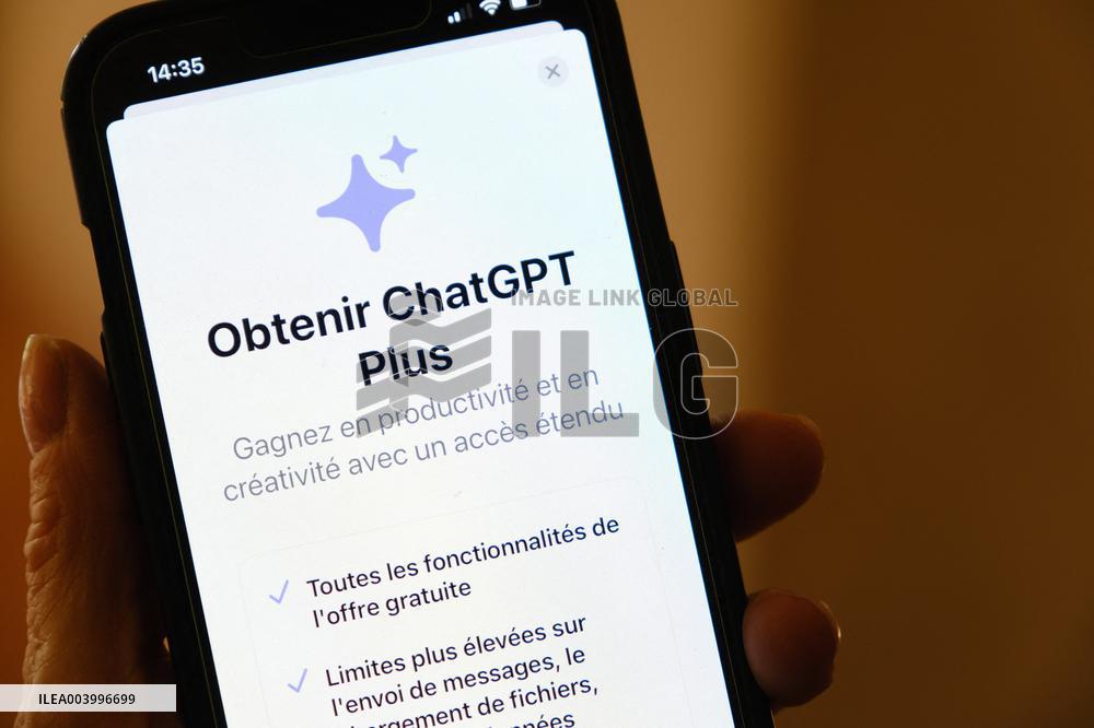 Illustration of  AI app and Logo - France