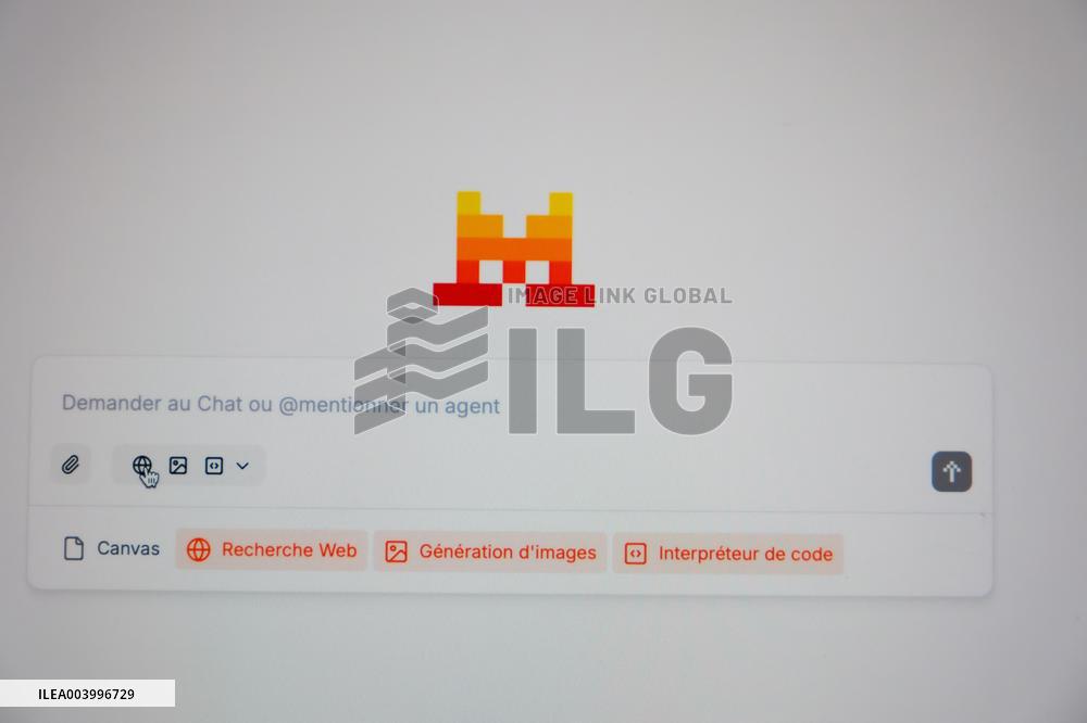 Illustration of  AI app and Logo - France