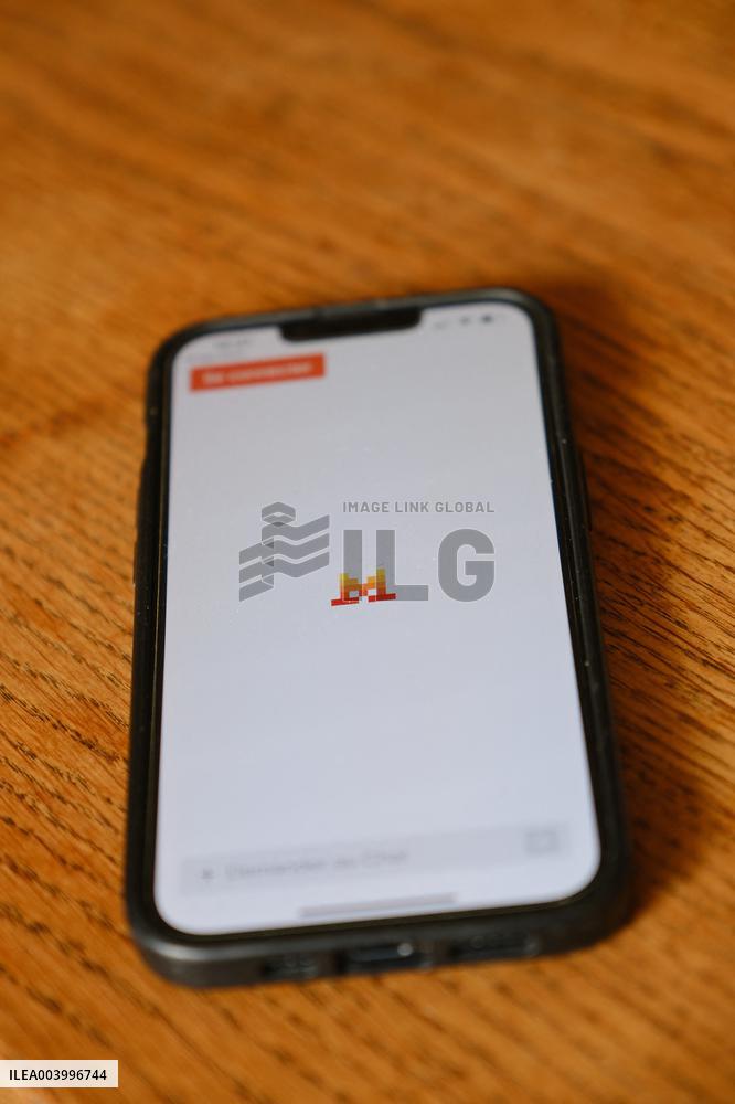 Illustration of  AI app and Logo - France