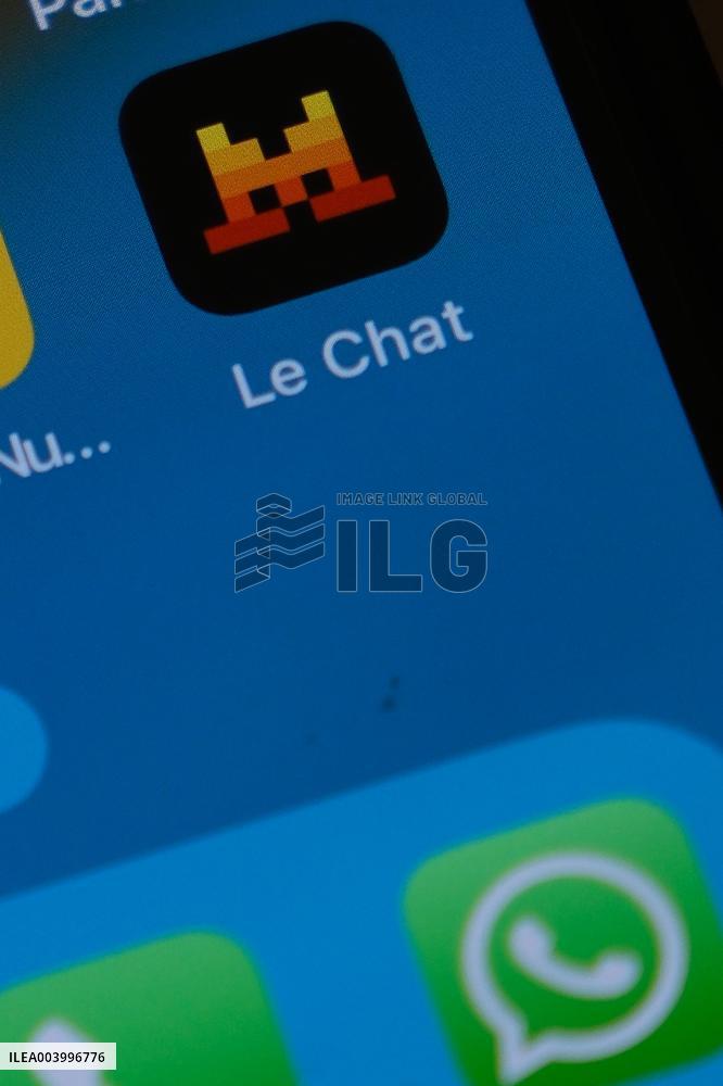 Illustration of  AI app and Logo - France