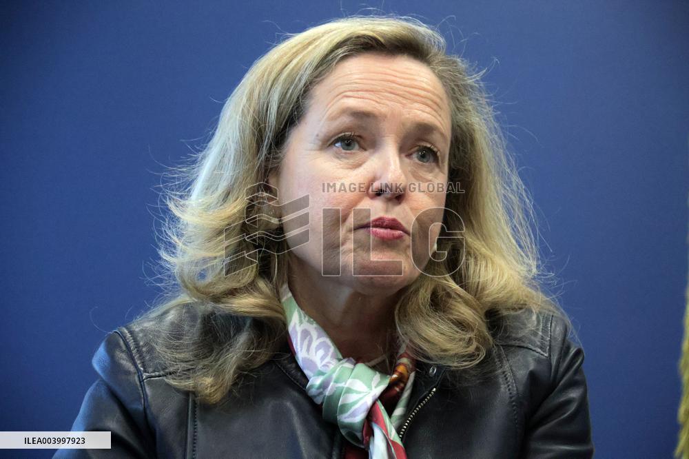 News conference of EIB President Nadia Calvino in Kyiv