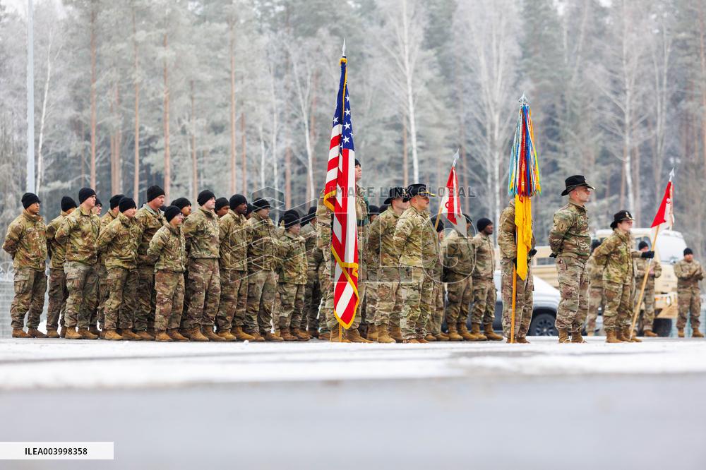 Handover ceremony at Camp Reedo