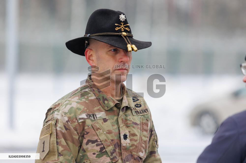 Handover ceremony at Camp Reedo