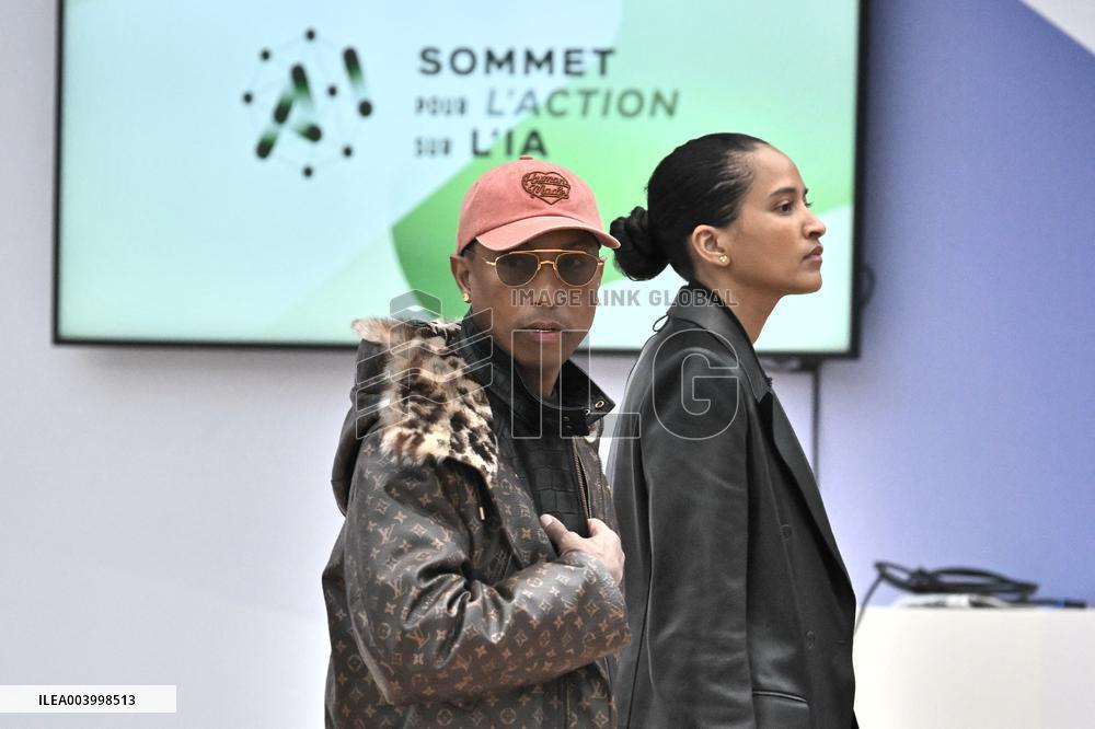 Pharrell Williams At Artificial Intelligence AI Action Summit - Paris