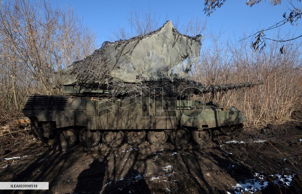 1st Tank Battalion of Ukraines 5th Heavy Mechanized Brigade in Donetsk region