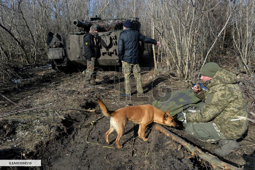 1st Tank Battalion of Ukraines 5th Heavy Mechanized Brigade in Donetsk region