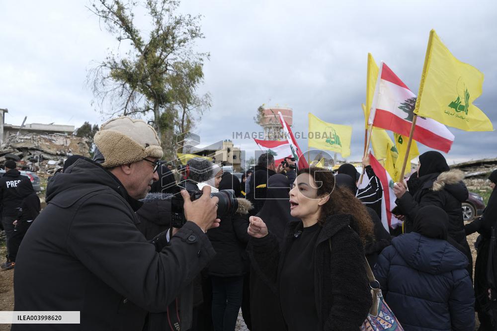Protest After 3 Lebanese Journalists Killed in Israeli Bombardment - Lebanon