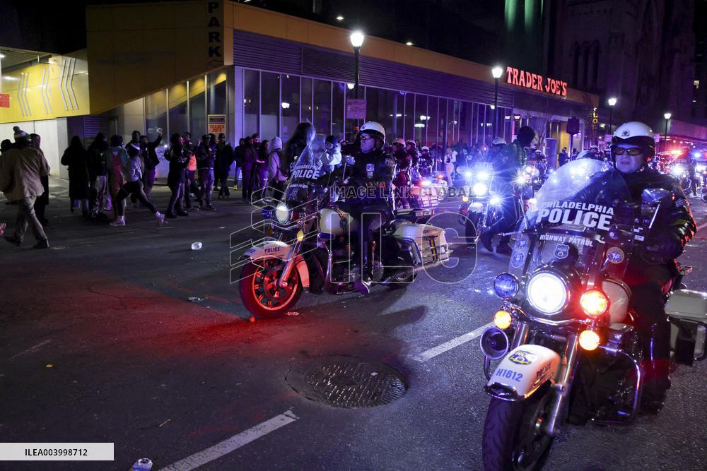 Philadelphia Celebrates Eagles Win