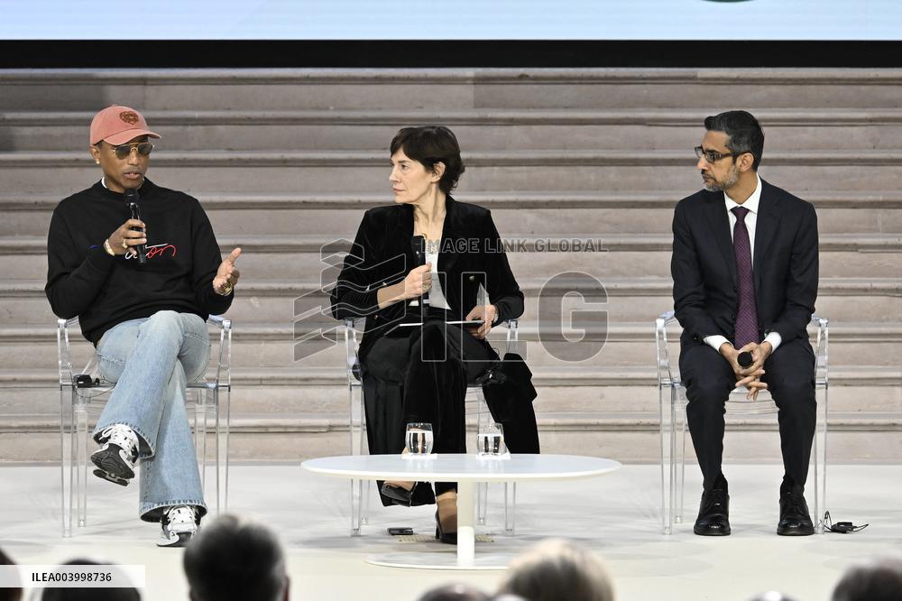 Pharrell Williams At Artificial Intelligence AI Action Summit - Paris
