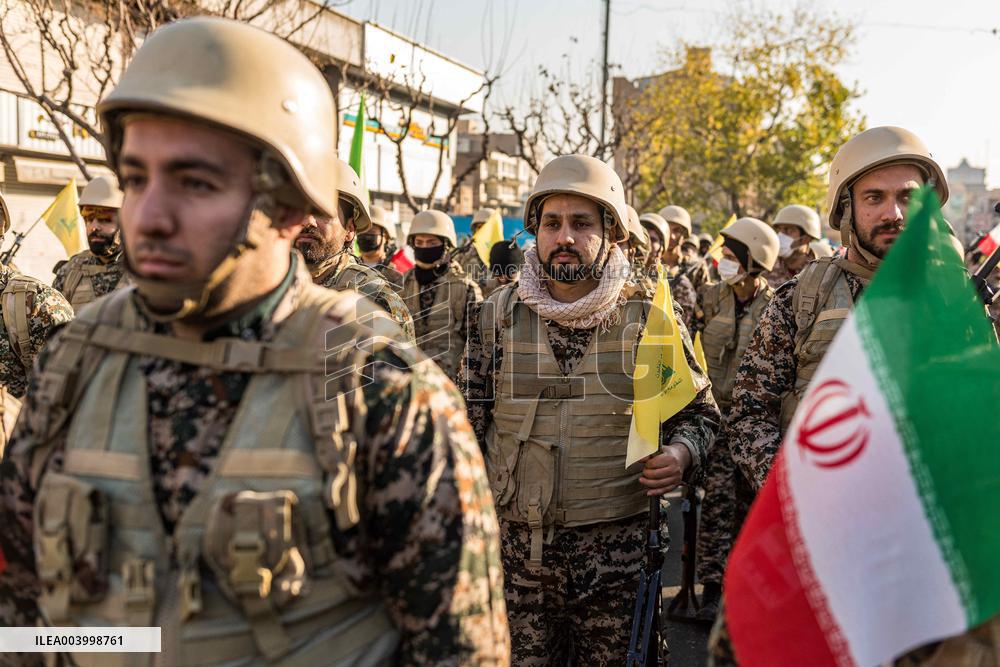 Iran Parade Basij and IRGC - Tehran