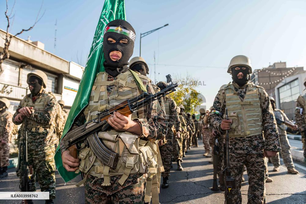 Iran Parade Basij and IRGC - Tehran