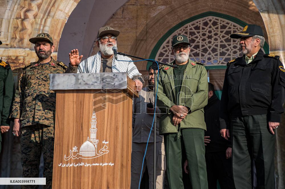Iran Parade Basij and IRGC - Tehran