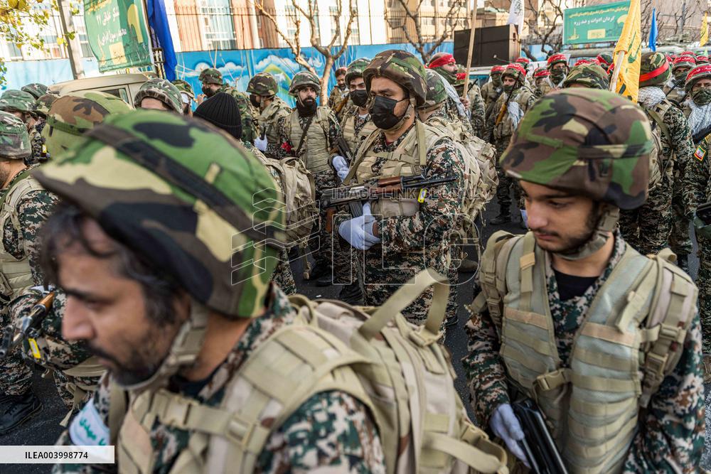 Iran Parade Basij and IRGC - Tehran