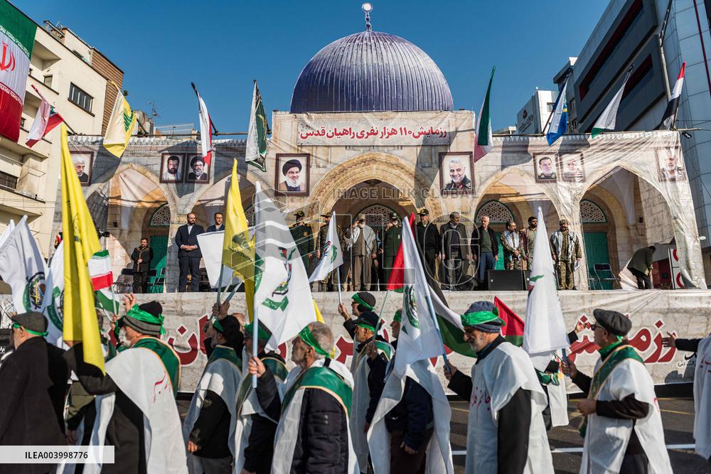 Iran Parade Basij and IRGC - Tehran