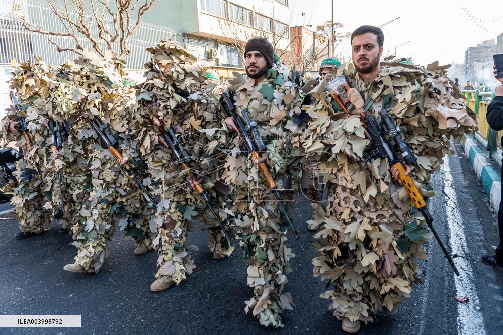 Iran Parade Basij and IRGC - Tehran