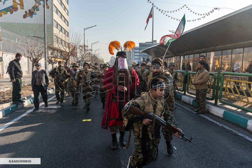 Iran Parade Basij and IRGC - Tehran