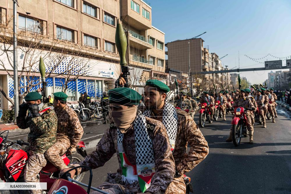 Iran Parade Basij and IRGC - Tehran