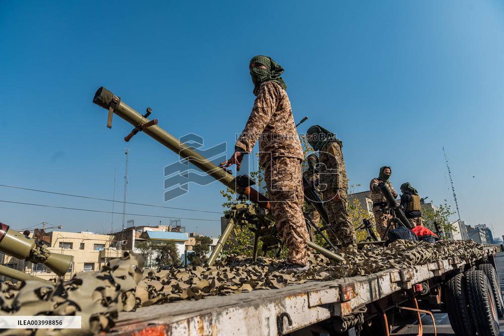 Iran Parade Basij and IRGC - Tehran