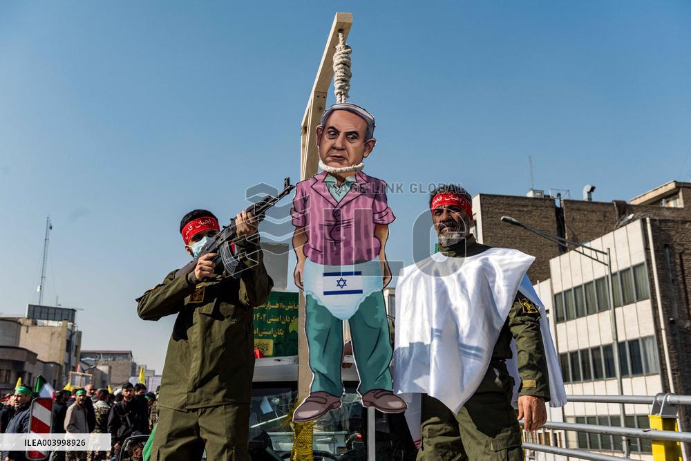 Iran Parade Basij and IRGC - Tehran