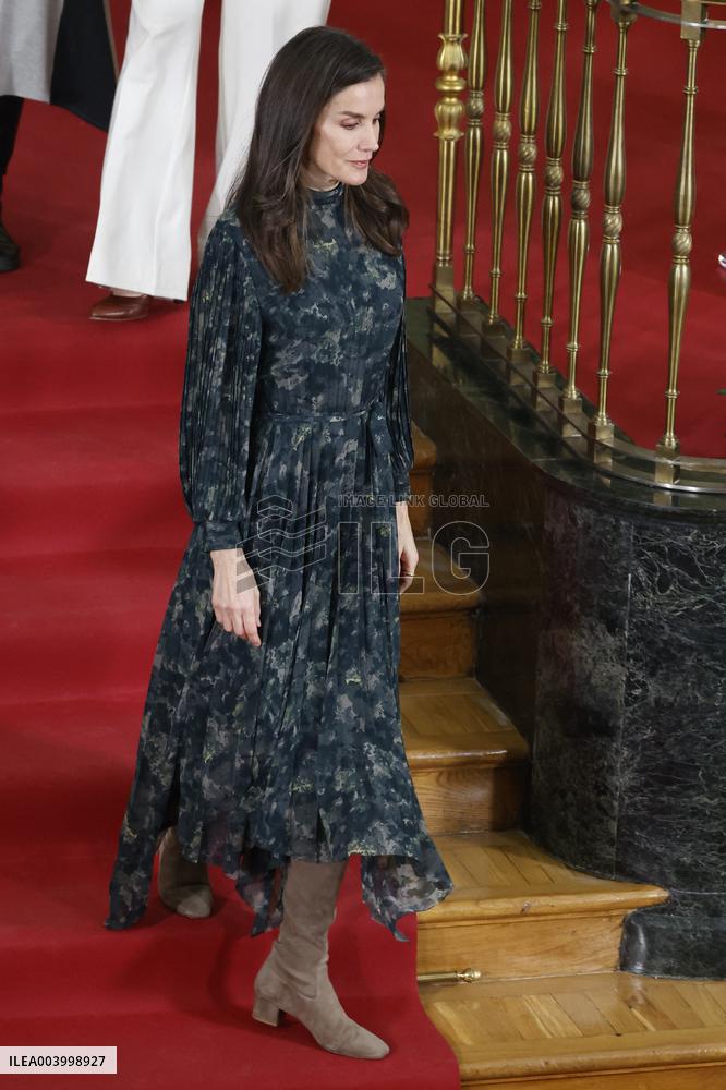 Queen Letizia Presides over FRACE Foundation Awards - Madrid