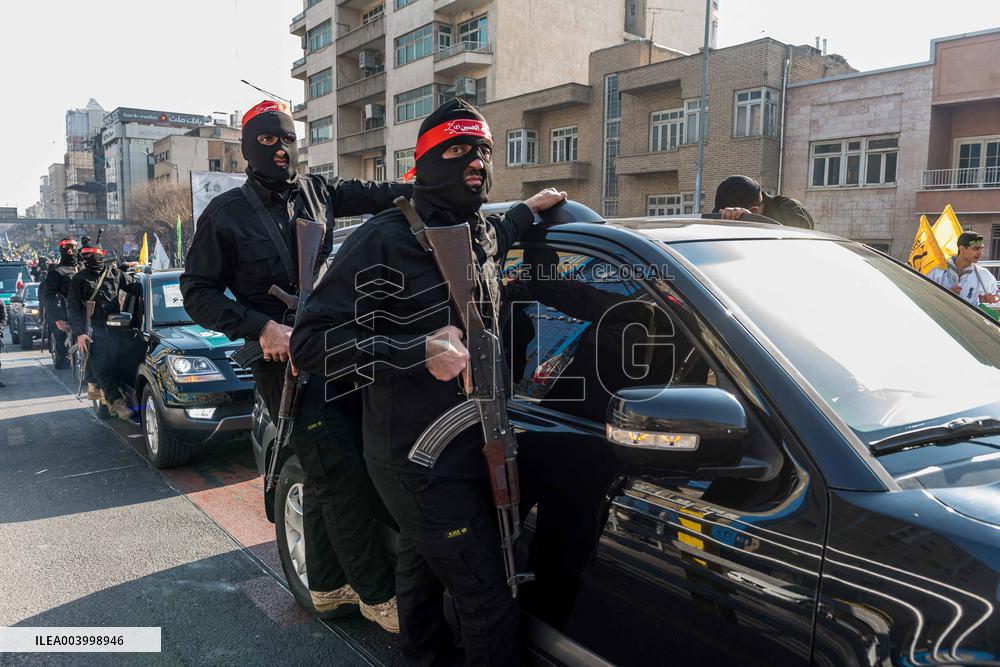 Iran Parade Basij and IRGC - Tehran