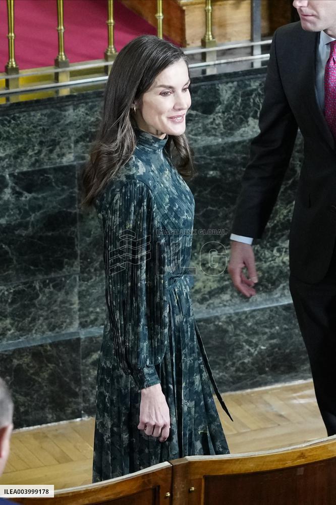 Queen Letizia Presides Over FRACE Foundation Awards - Madrid