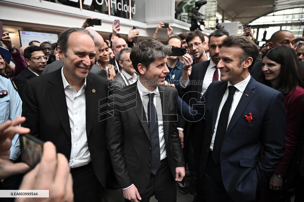 Macron at Business Day - Summit For Action On AI - Paris