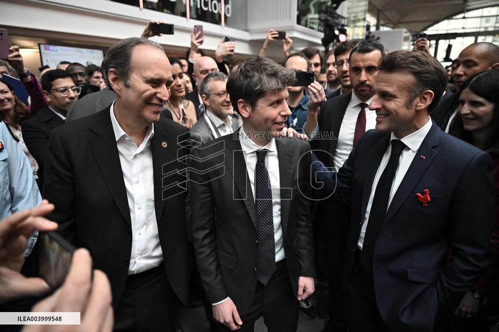 Macron at Business Day - Summit For Action On AI - Paris