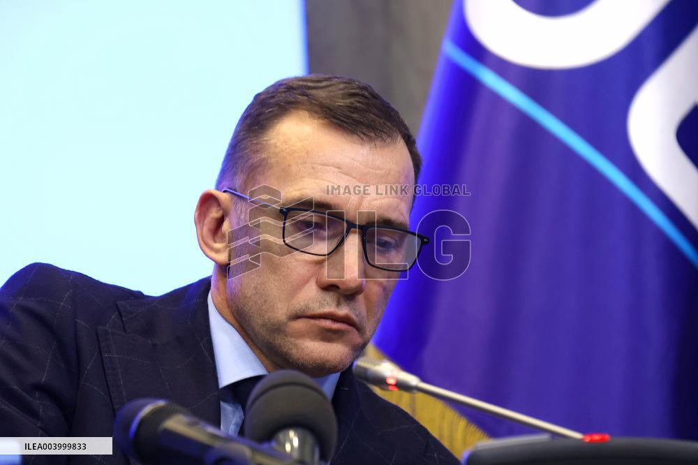 Press conference of Ukrainian Association of Football President Andriy Shevchenko in Kyiv